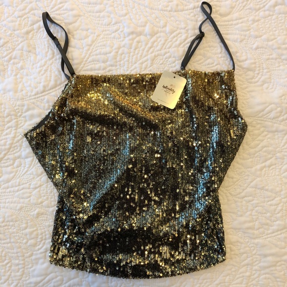 Free People Glitter Sequin Top Stop & Stare Top - Picture 11 of 11